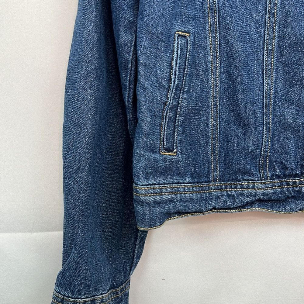 C’est Toi Black Label Blue denim jean jacket cotton size large EUC - Picture 6 of 14